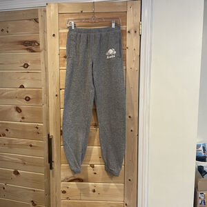 Roots Sweatpants Womens Extra Small Gray Marled Tapered Joggers Athletic Logo